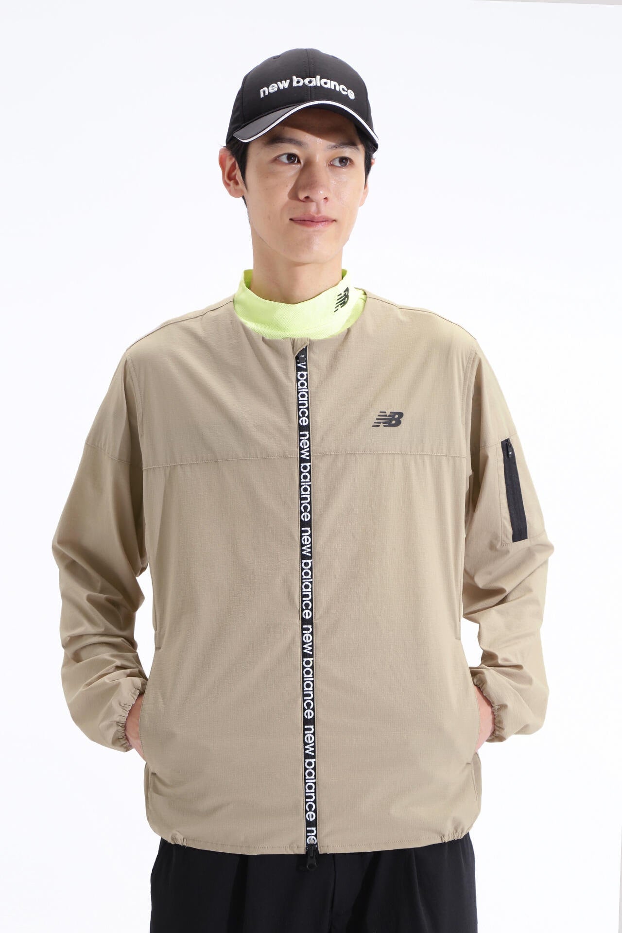 ストレッチ 撥水 フルジップ カラーレス ブルゾン (MENS SPORT)