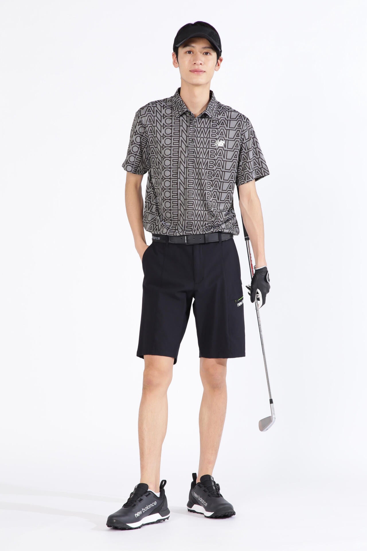 チェッカー×ロゴ 半袖 カラーシャツ (MENS SPORT)
