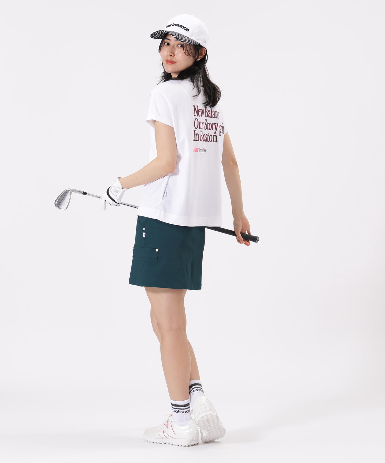 ハーフジップ ビッグ ポロシャツ (WOMENS)