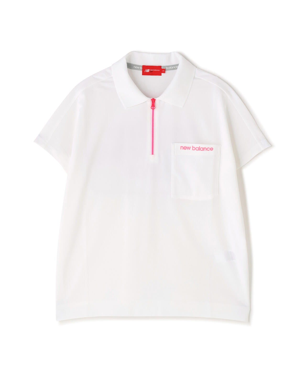 ハーフジップ ビッグ ポロシャツ (WOMENS)