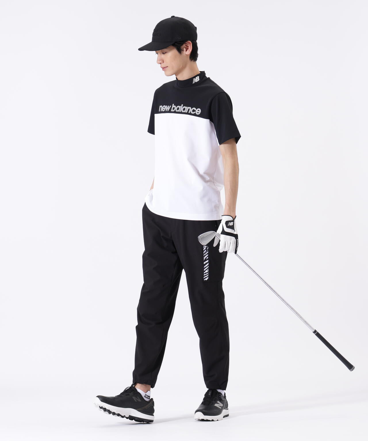 超速乾 UV 防透 半袖 モックネック プルオーバー (MENS)