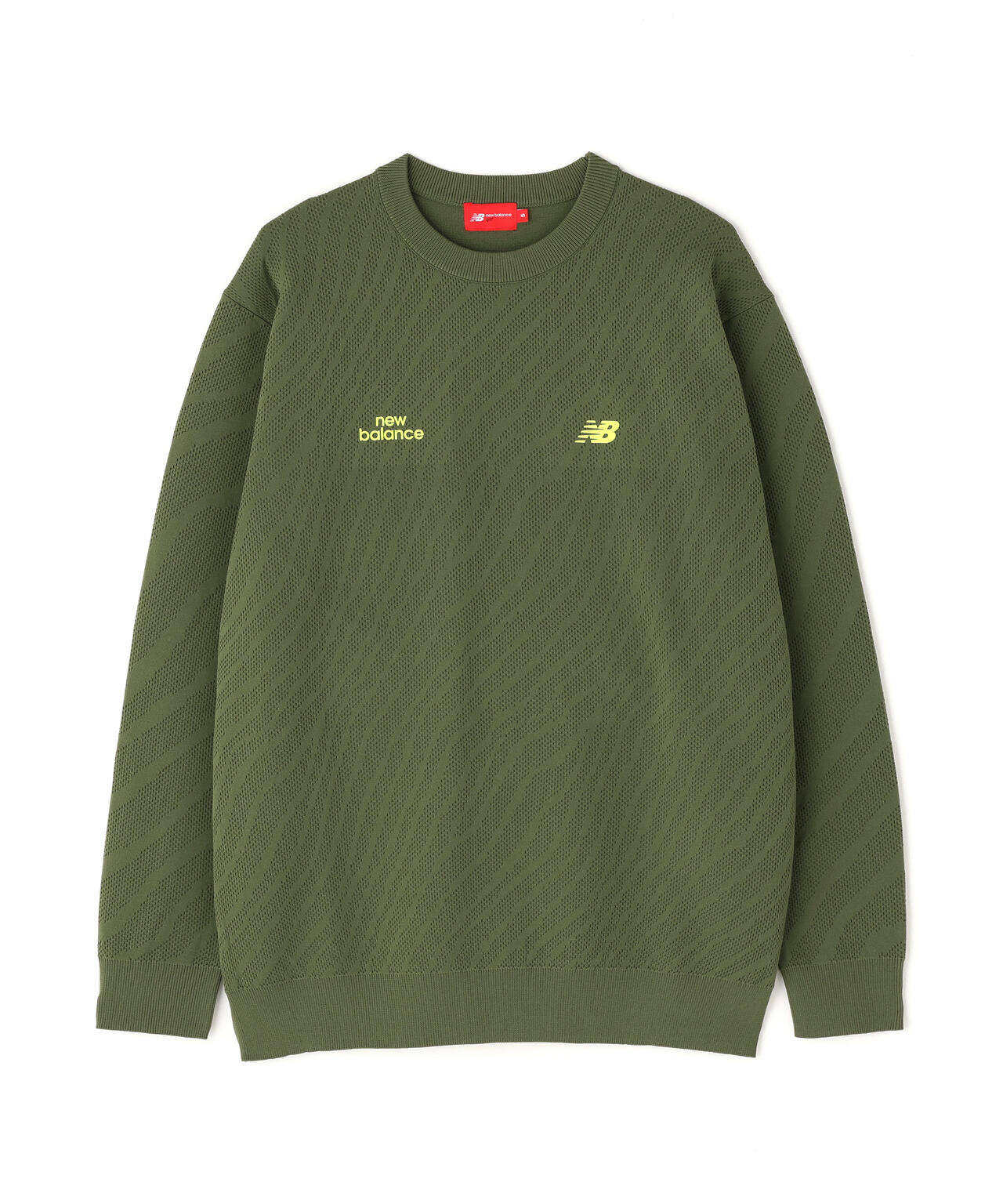 トーナルゼブラ柄 メッシュ ニット プルオーバー (MENS)