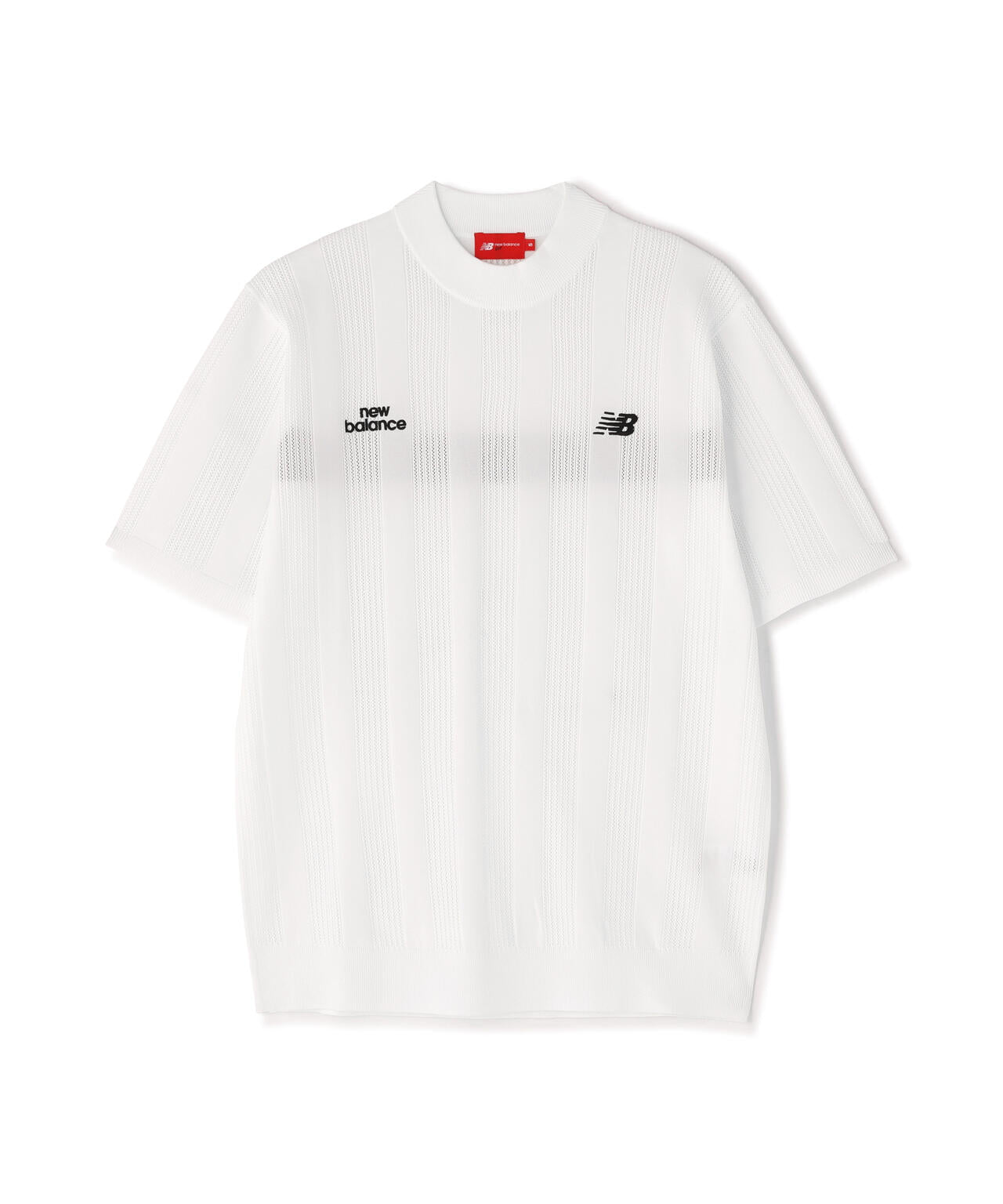 【直営店舗限定】ハーフスリーブ モックネック ニット プルオーバー (MENS)