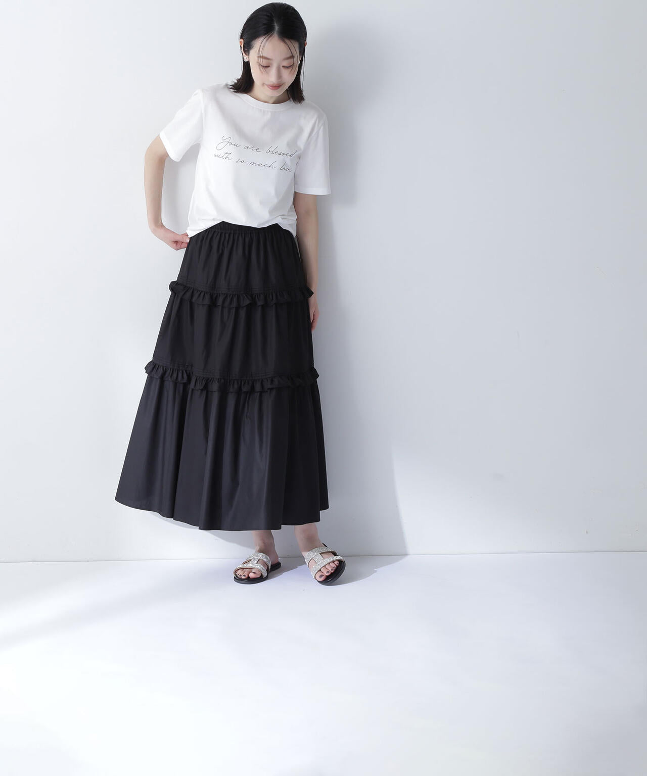ティアードフリルスカート*