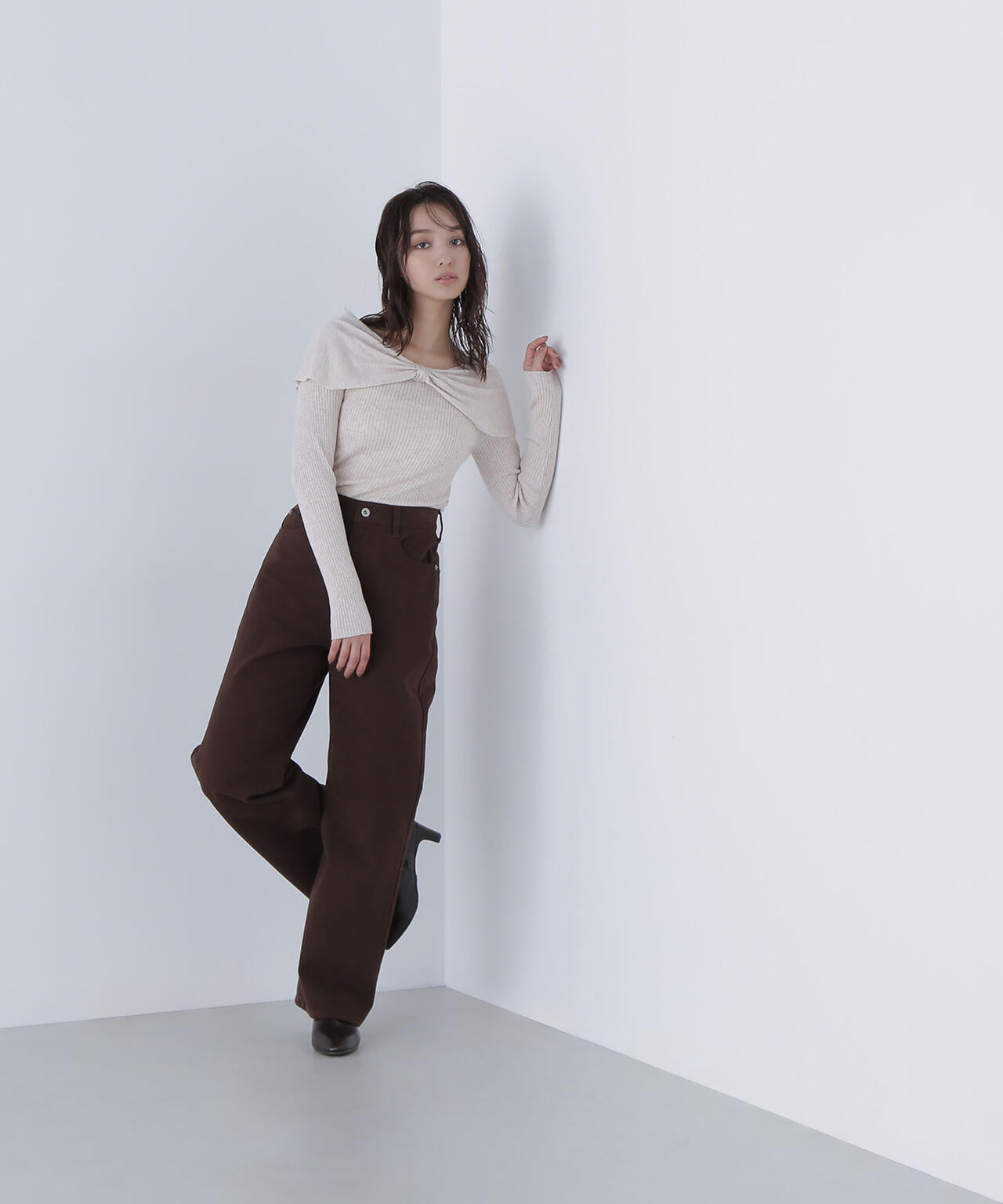 <ちょうど、いい服>私に“ちょうどいい”ワイドストレートパンツ*