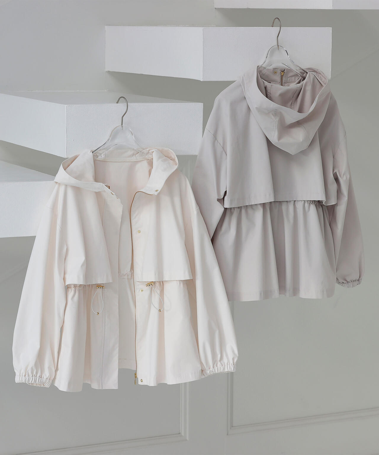 【Oggi・sweet掲載】【ちょうど、いい服】毎日これ。週7ペプラムフーディブルゾン