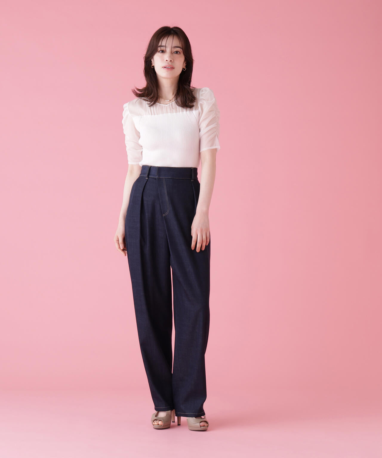 170cm B:76 W:60 H:84 着用サイズ:38