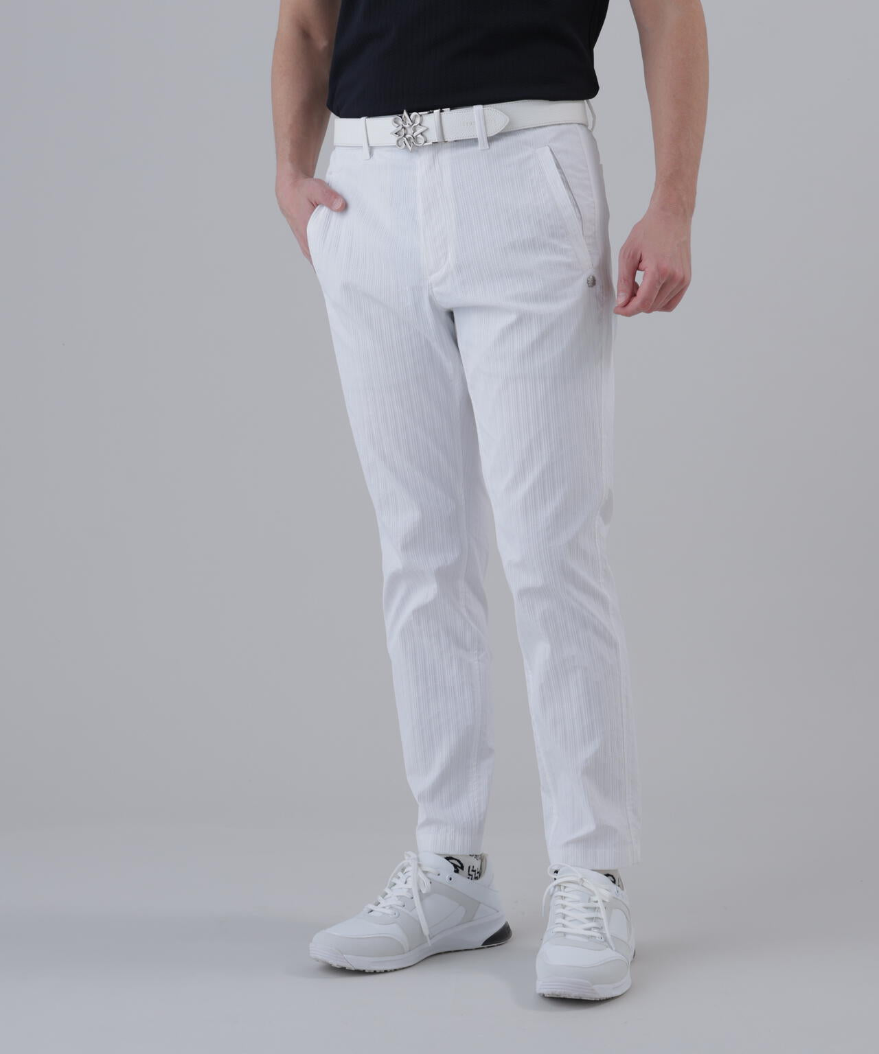 【ストレッチ】ドビーストライプパンツ (MENS)
