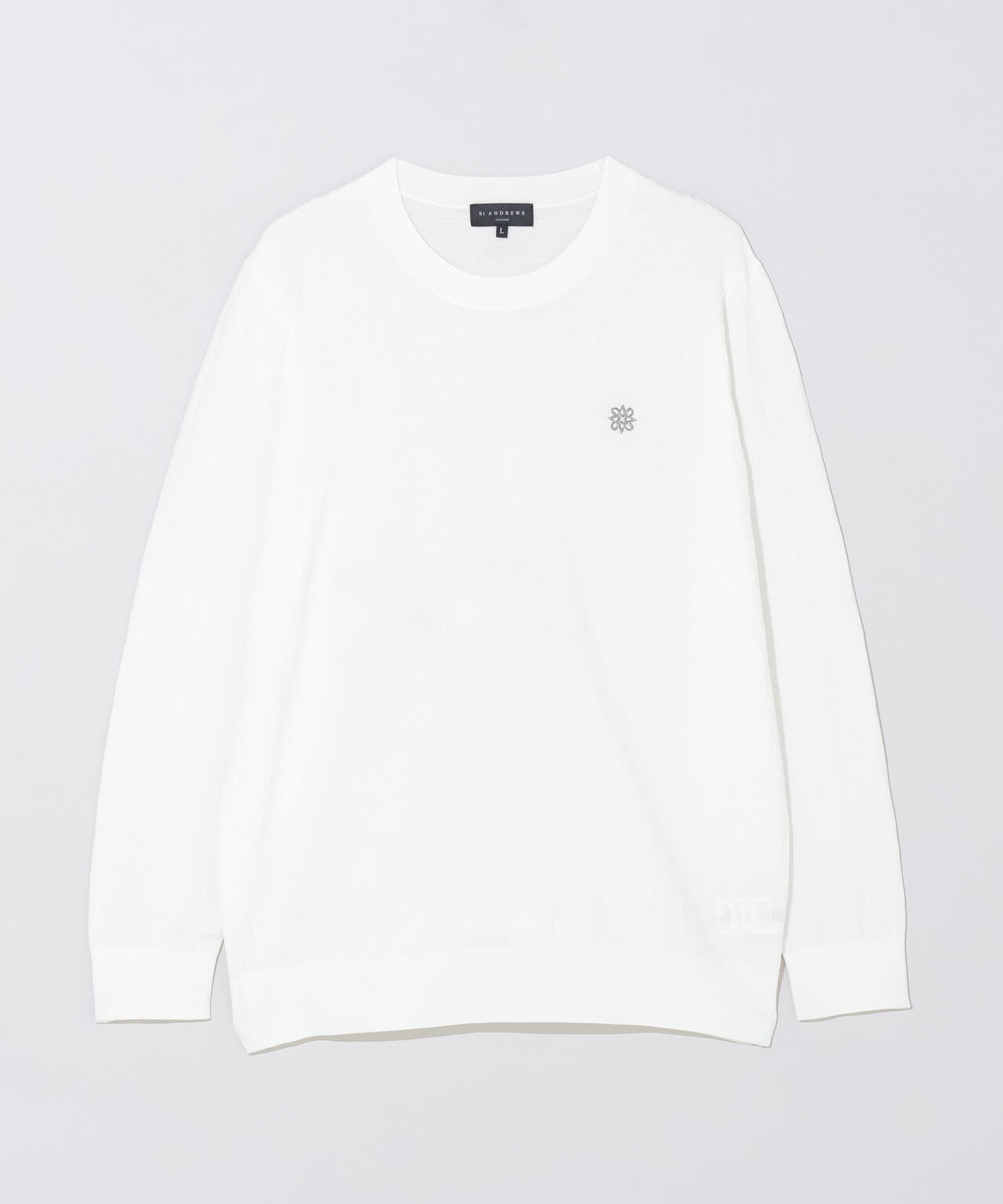【オンライン限定SALE】ダブルロゴジャガードクルーネックニットプルオーバー (MENS)