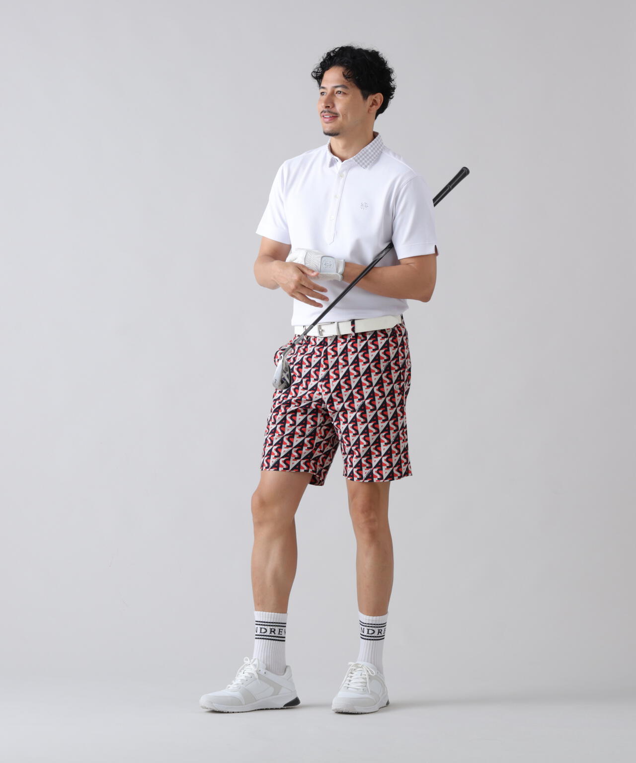 【ストレッチ】SAラインプリントショートパンツ (MENS)