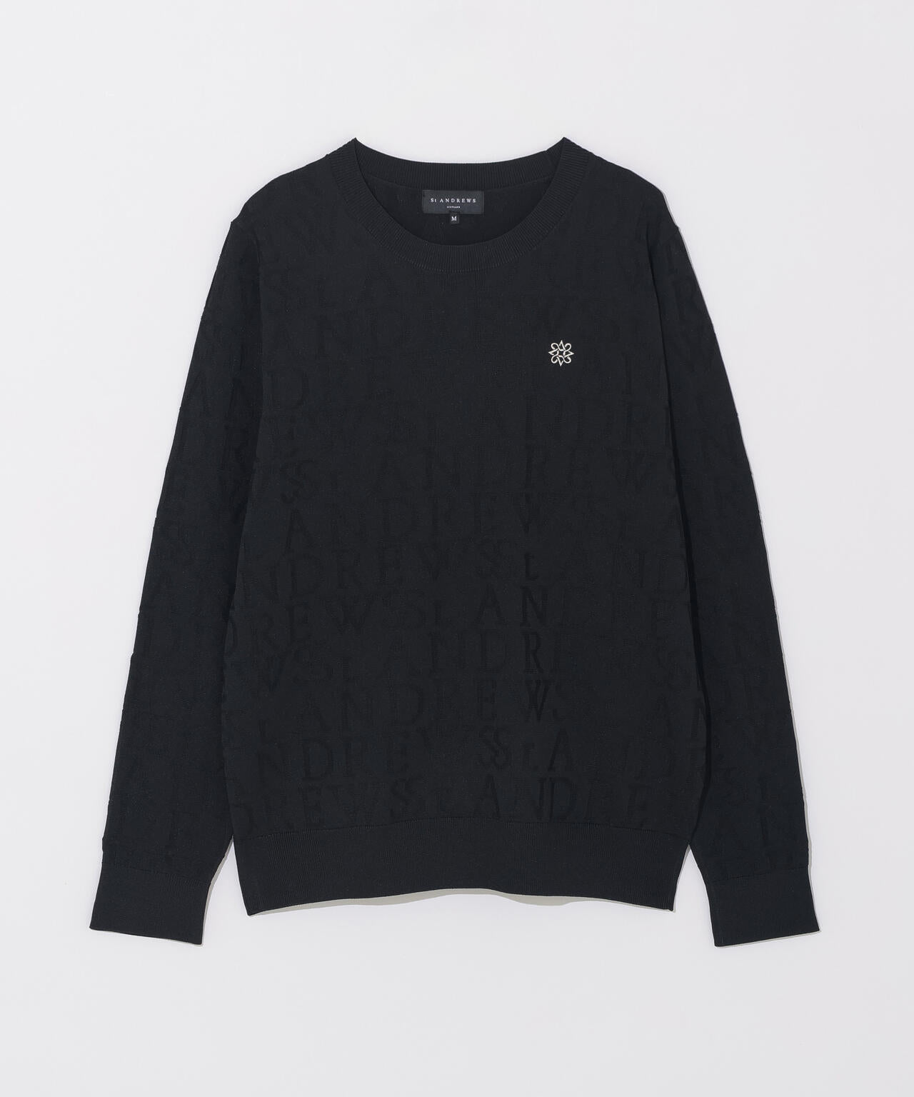 【オンライン限定SALE】ダブルロゴジャガードクルーネックニットプルオーバー (WOMENS)