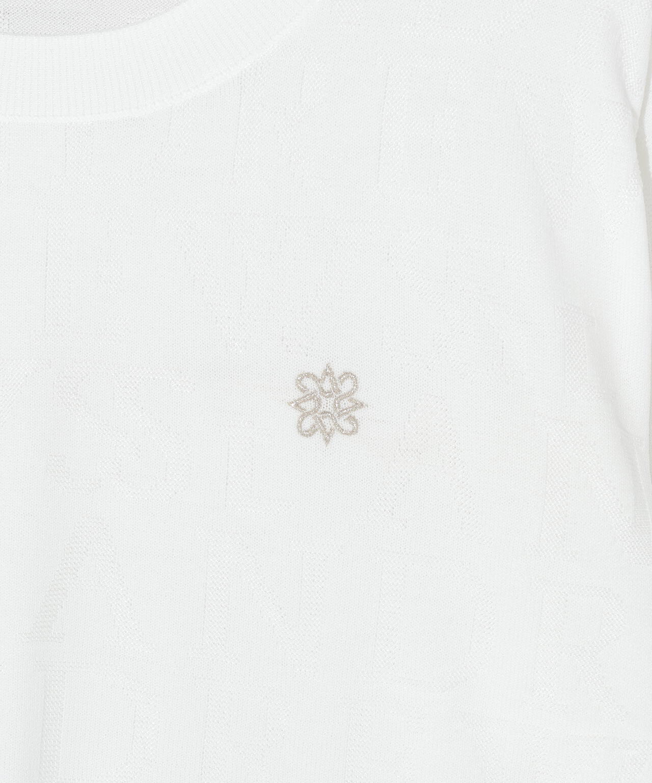 【オンライン限定SALE】ダブルロゴジャガードクルーネックニットプルオーバー (WOMENS)