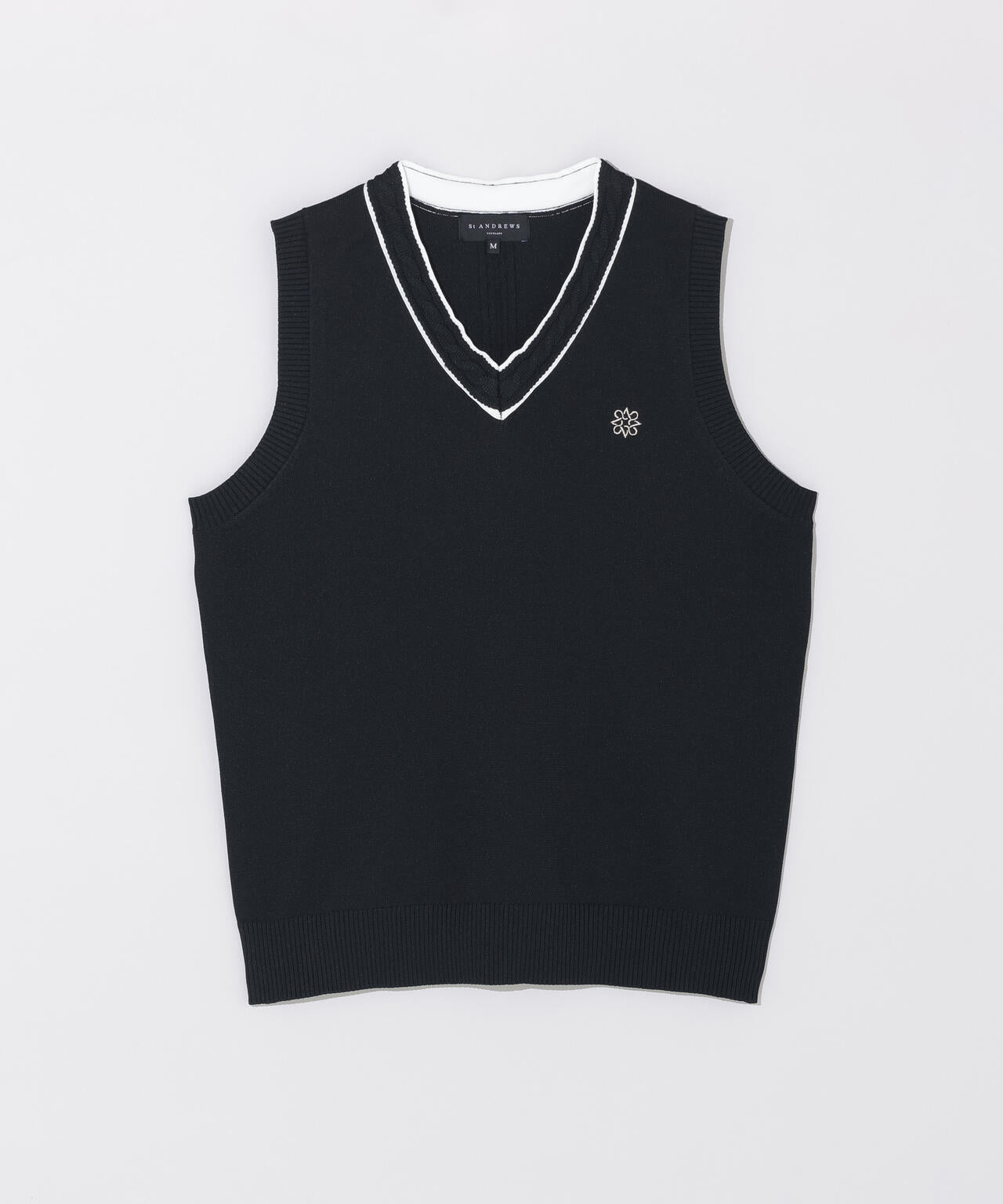 【オンライン限定SALE】12G天竺Vネックニットベスト (WOMENS)