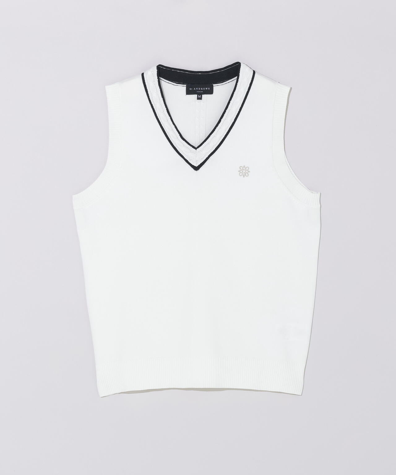【オンライン限定SALE】12G天竺Vネックニットベスト (WOMENS)
