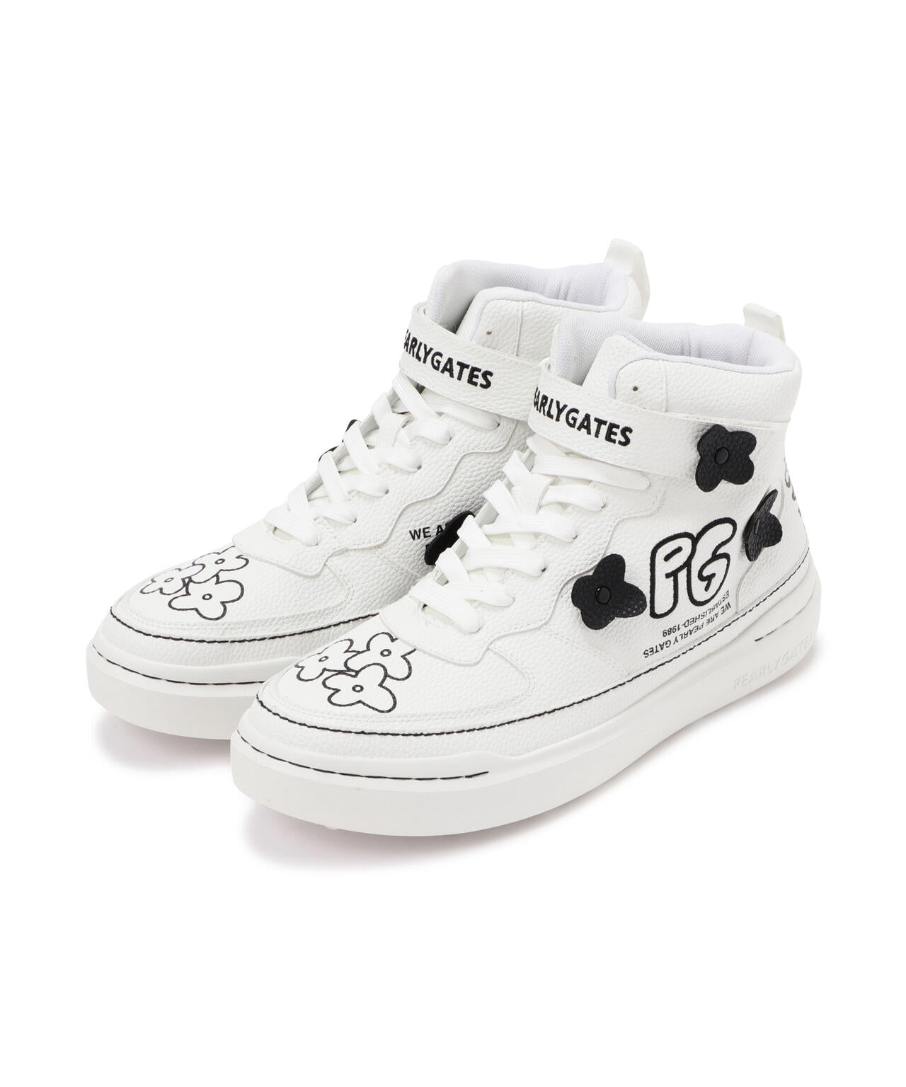 ロゴ×花柄ハイカットシューズ (MENS)