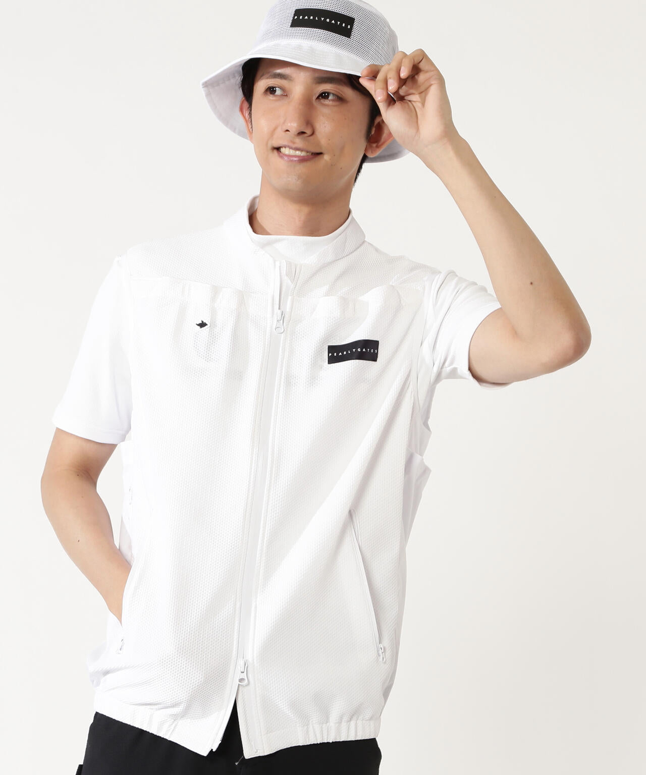 ファン&ペルチェ付きディンプルメッシュストレッチラミネート