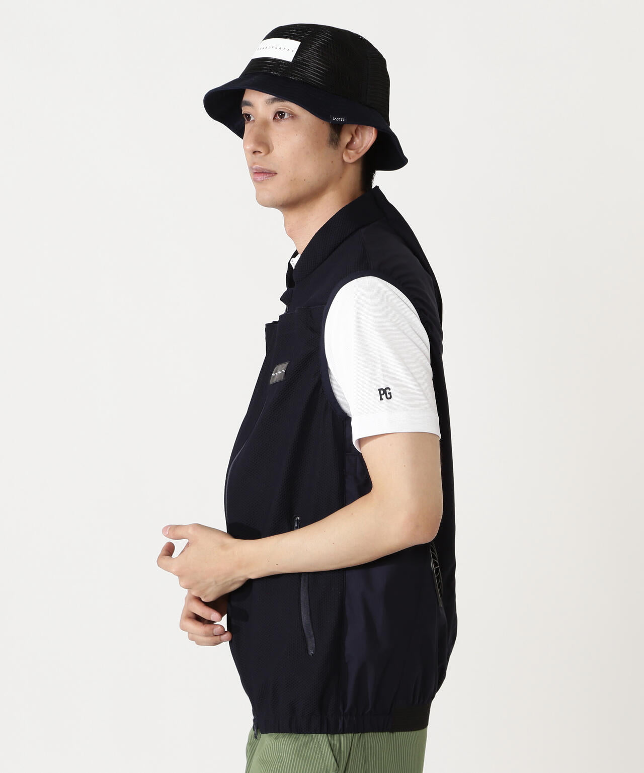 ファン&ペルチェ付きディンプルメッシュストレッチラミネート