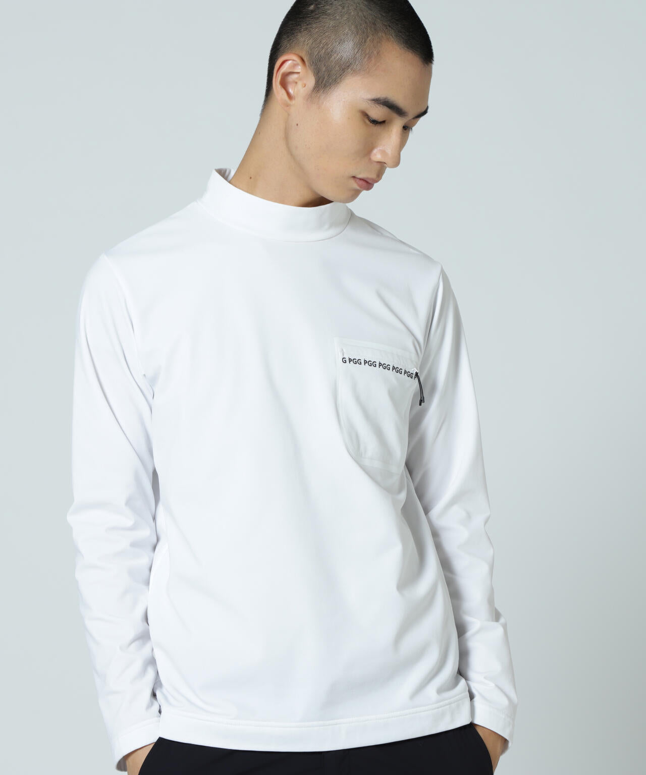 【PGG】【直営店舗&公式オンライン限定】超KARUISHI長袖ハイネックカットソー (MENS)
