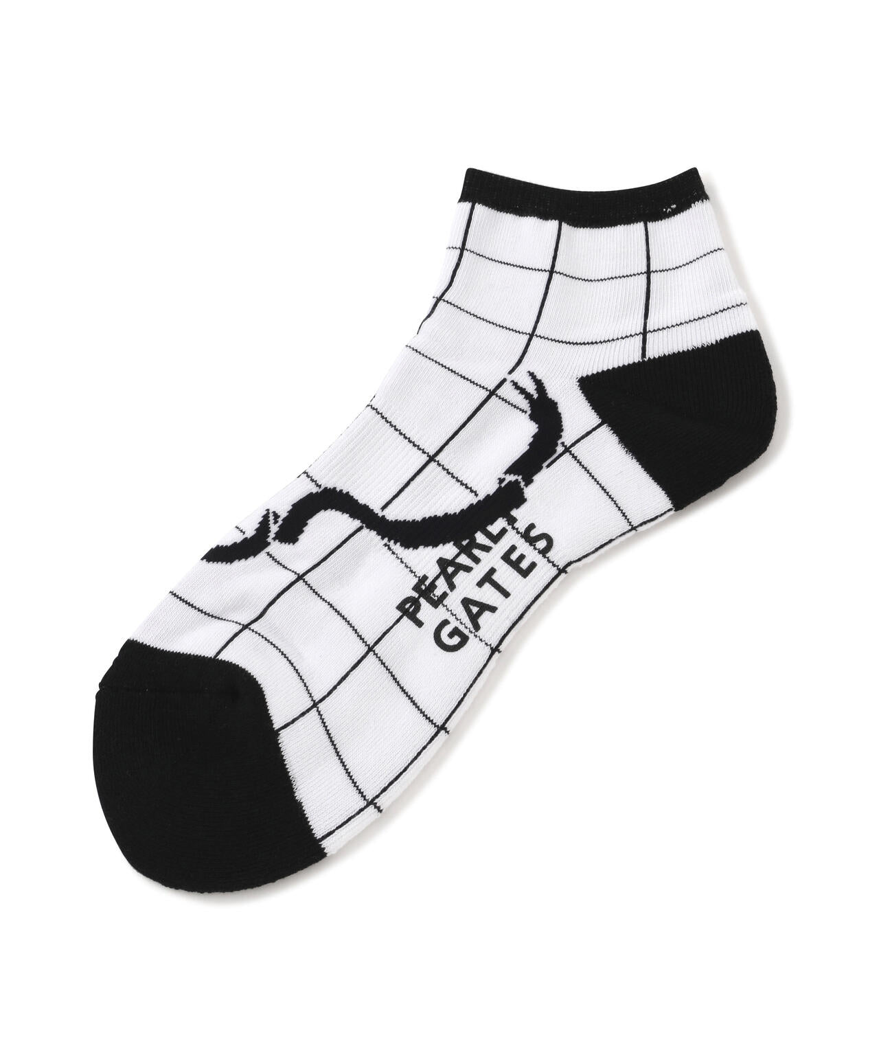 ウィンドペン柄ショートソックス (MENS)