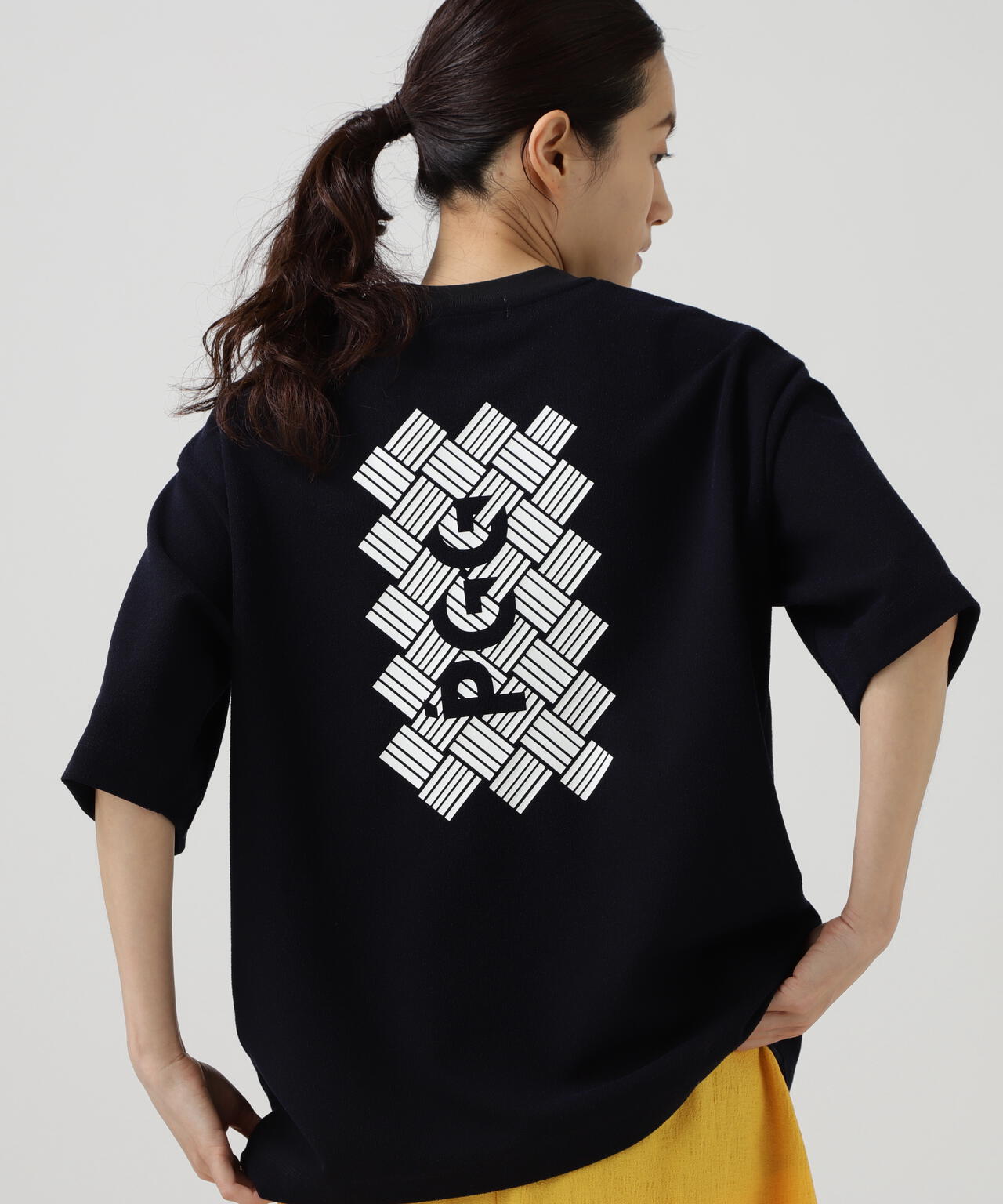 【PGG】【直営店舗&公式オンライン限定」SNAPTEX裏パイル半袖Tシャツ (LADIES)