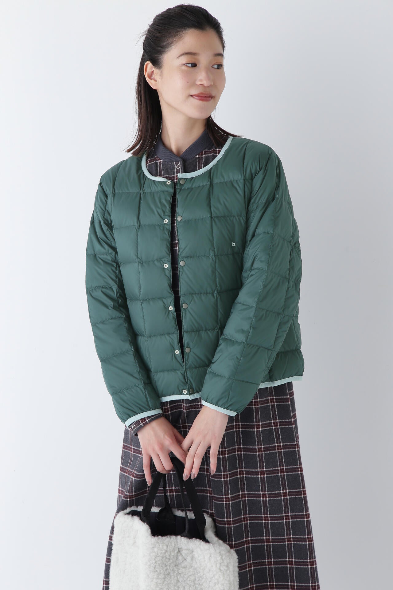 【WEB・一部店舗限定サイズ】TAION×hwコラボ クルーネックボタンダウンジャケット