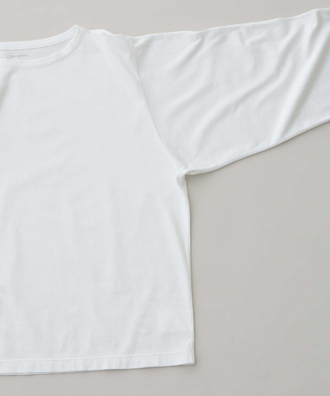 《HIRAKIBA》スリーブ ソフトタッチコットン天竺九分袖Tシャツ