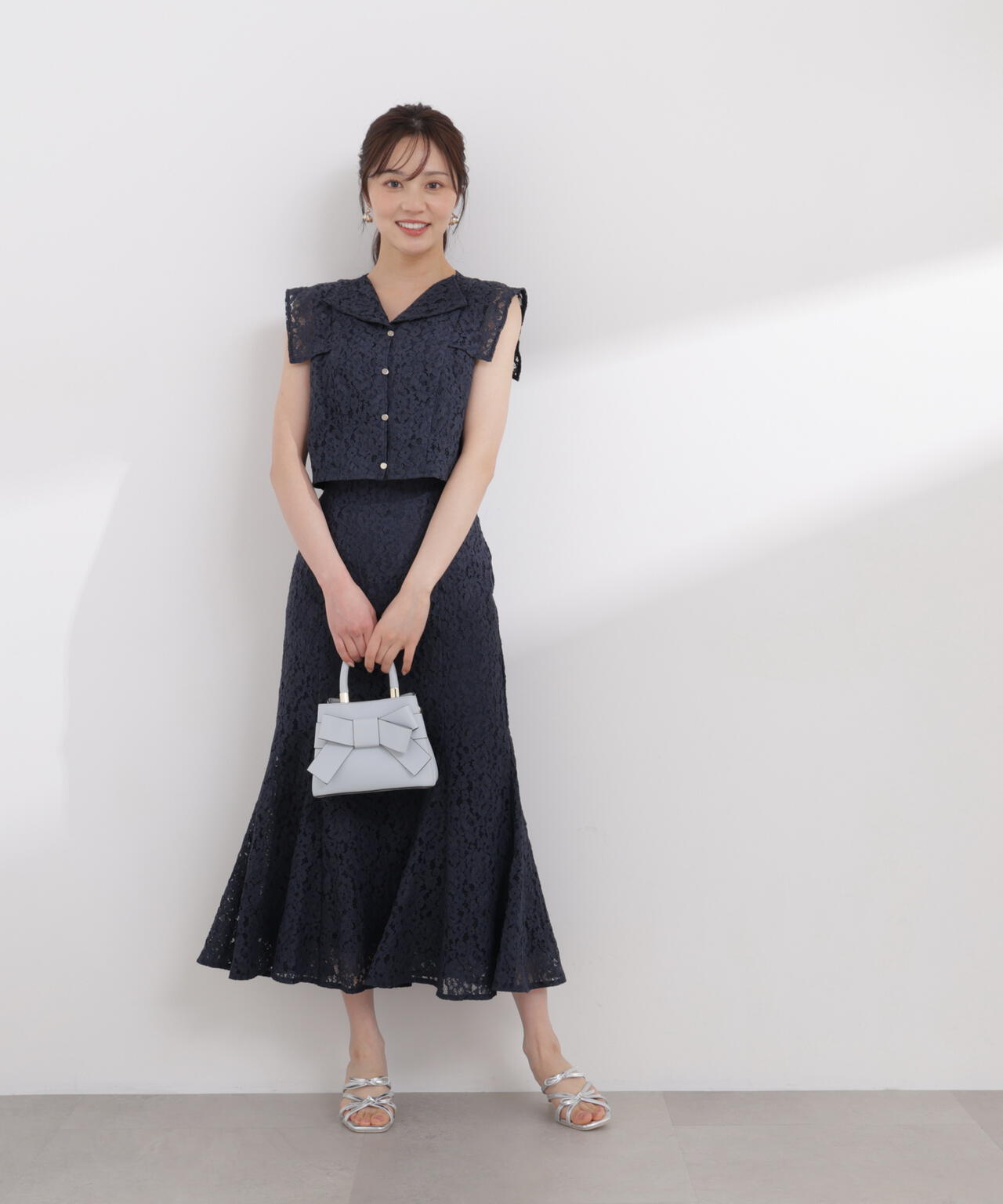 <加藤栞さん着用>衿付きレースブラウス