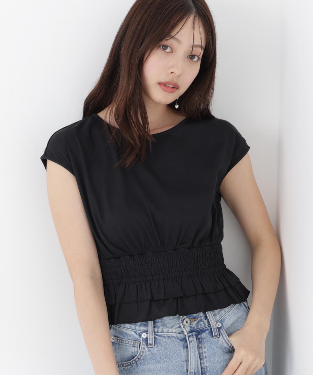 165cm B:82 W:59 H:86 S:25cm 着用サイズ:FR