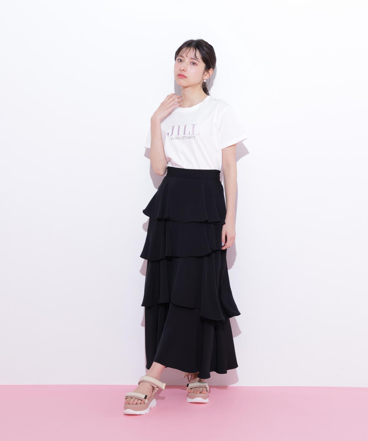 オーガニックコットン刺繍&ホットフィットロゴTシャツ