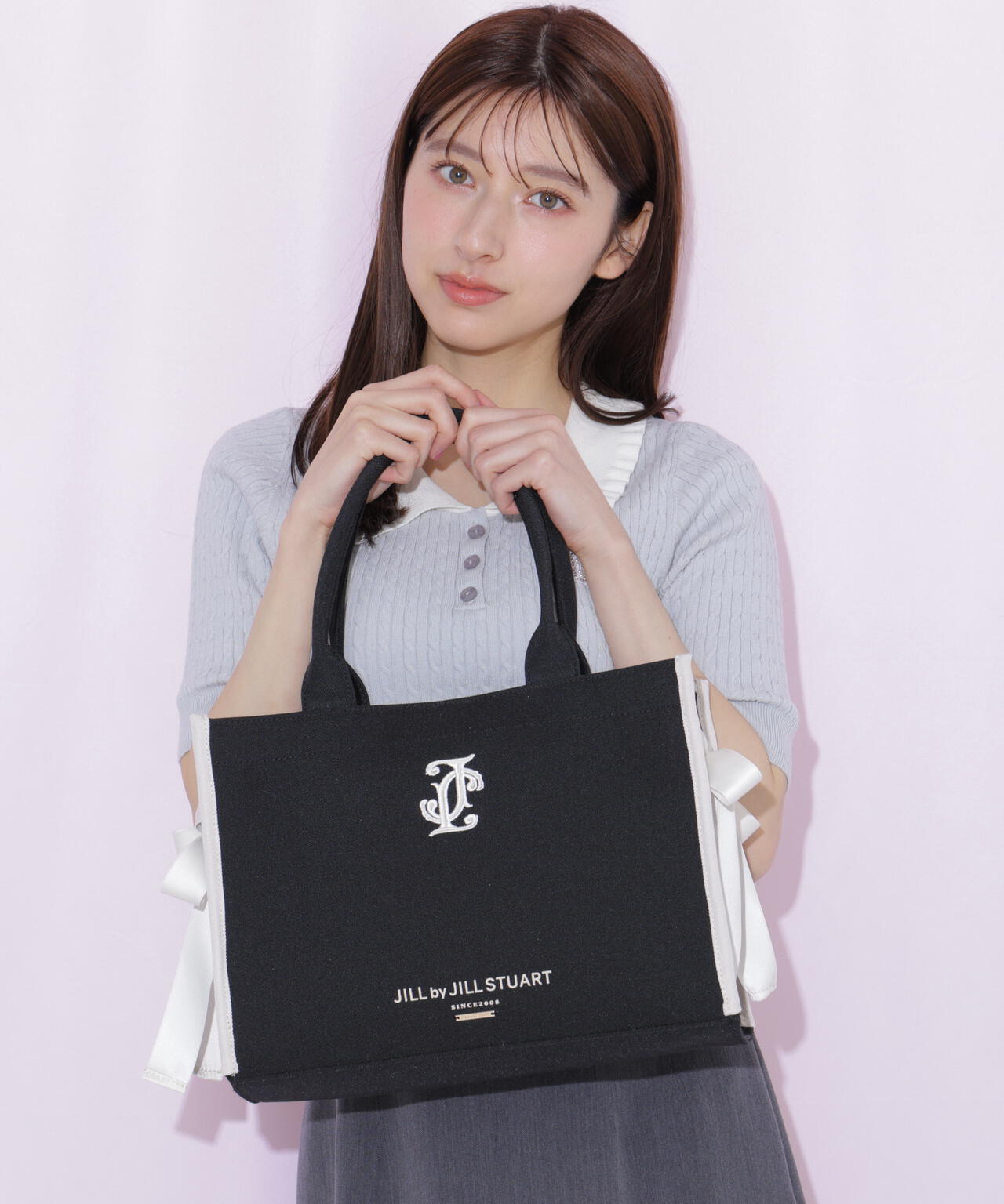 サイドリボントートバッグ