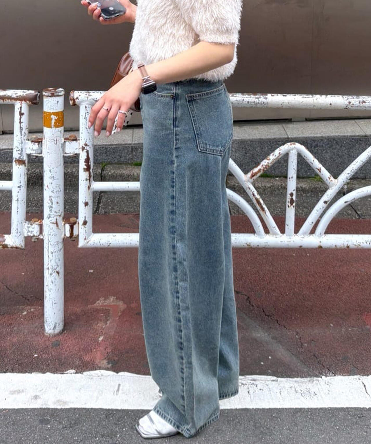 【一部追加生産予約】【3サイズ展開XS-M】デニムエッグパンツ【低身長サイズ有】