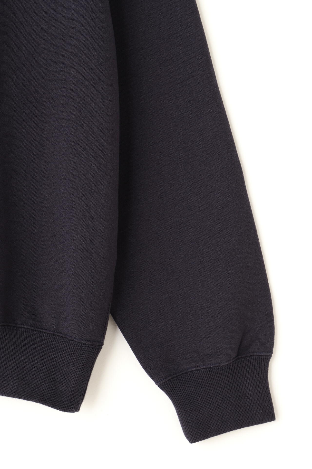 Y / ORGANIC COTTON BLEND HEAVY WEIGHT FLEECE HALF ZIP