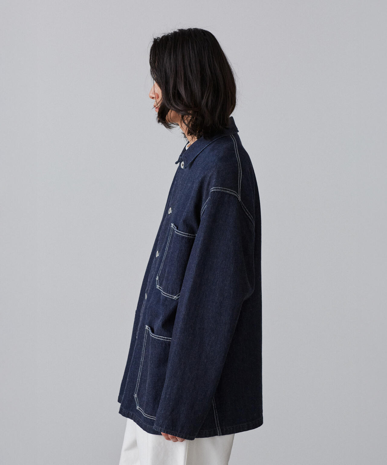 Y / 12.5oz ORGANIC COTTON DENIM BLOUSON