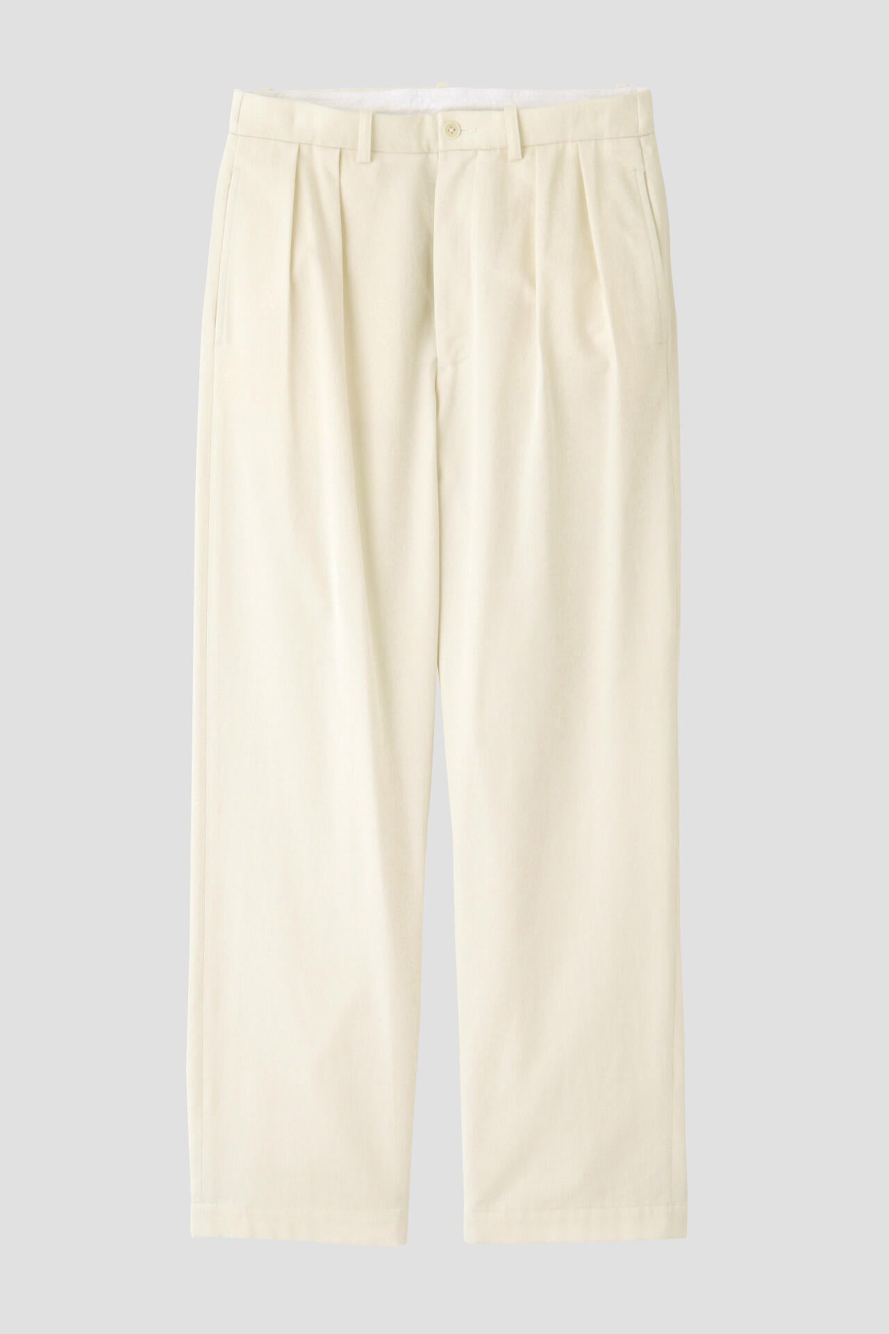 Y / ORGANIC COTTON TENCEL CHINO TROUSERS