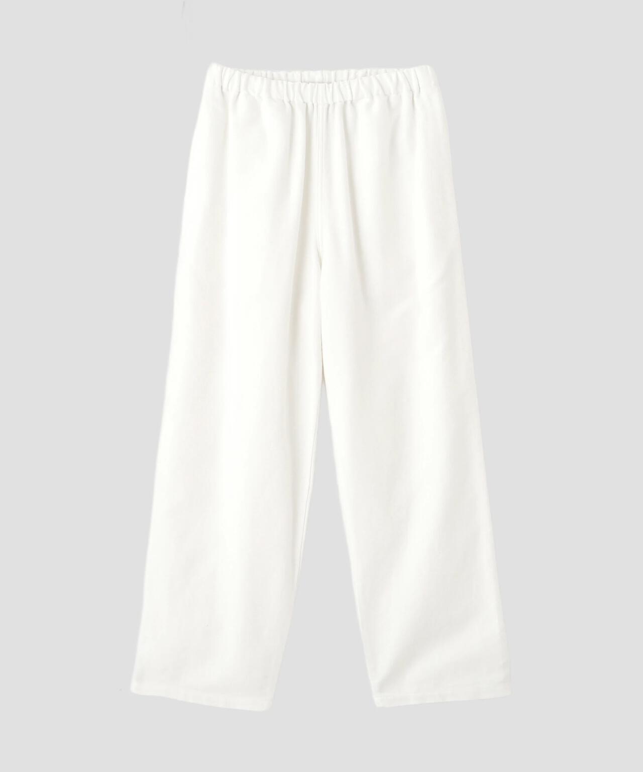 Y / ORGANIC COTTON SOFT MOLESKIN TAPERED EASY TROUSERS