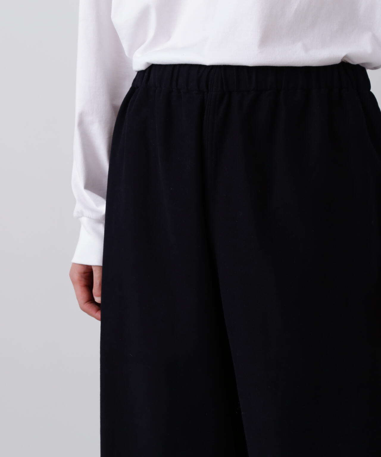 Y / ORGANIC COTTON SOFT MOLESKIN EASY TROUSERS