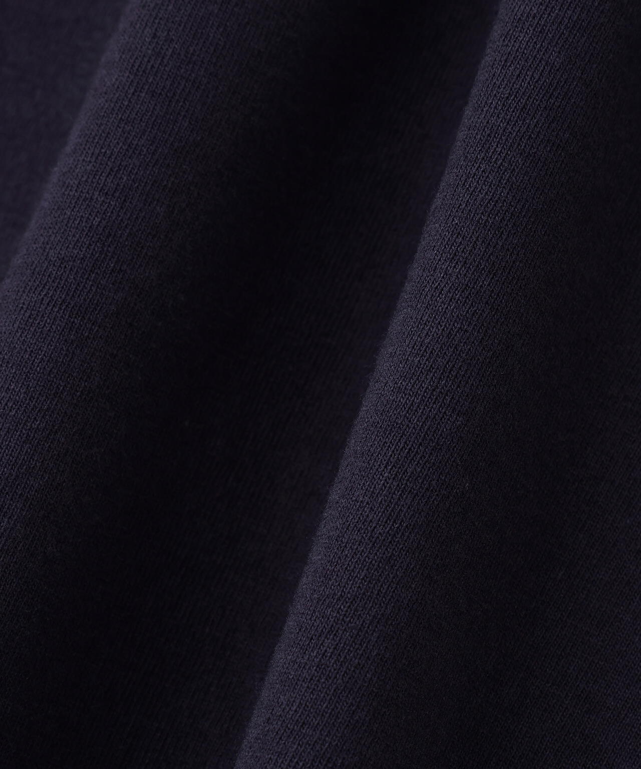Y / ORGANIC COTTON JERSEY MOCK NECK SHORT SLEEVE T‐SHIRT