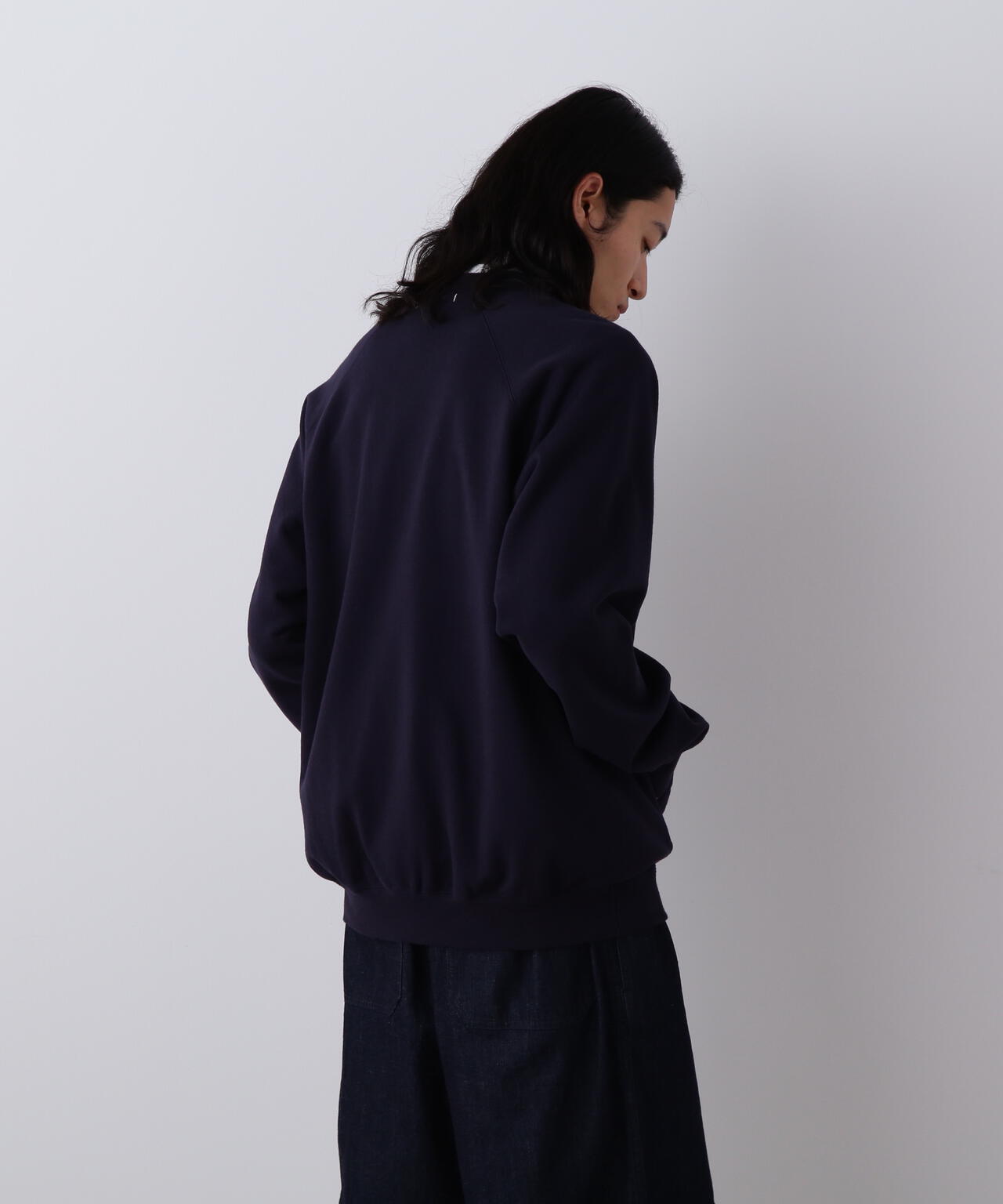 Y / ORGANIC COTTON HEAVY WEIGHT FLEECE ZIP UP BLOUSON