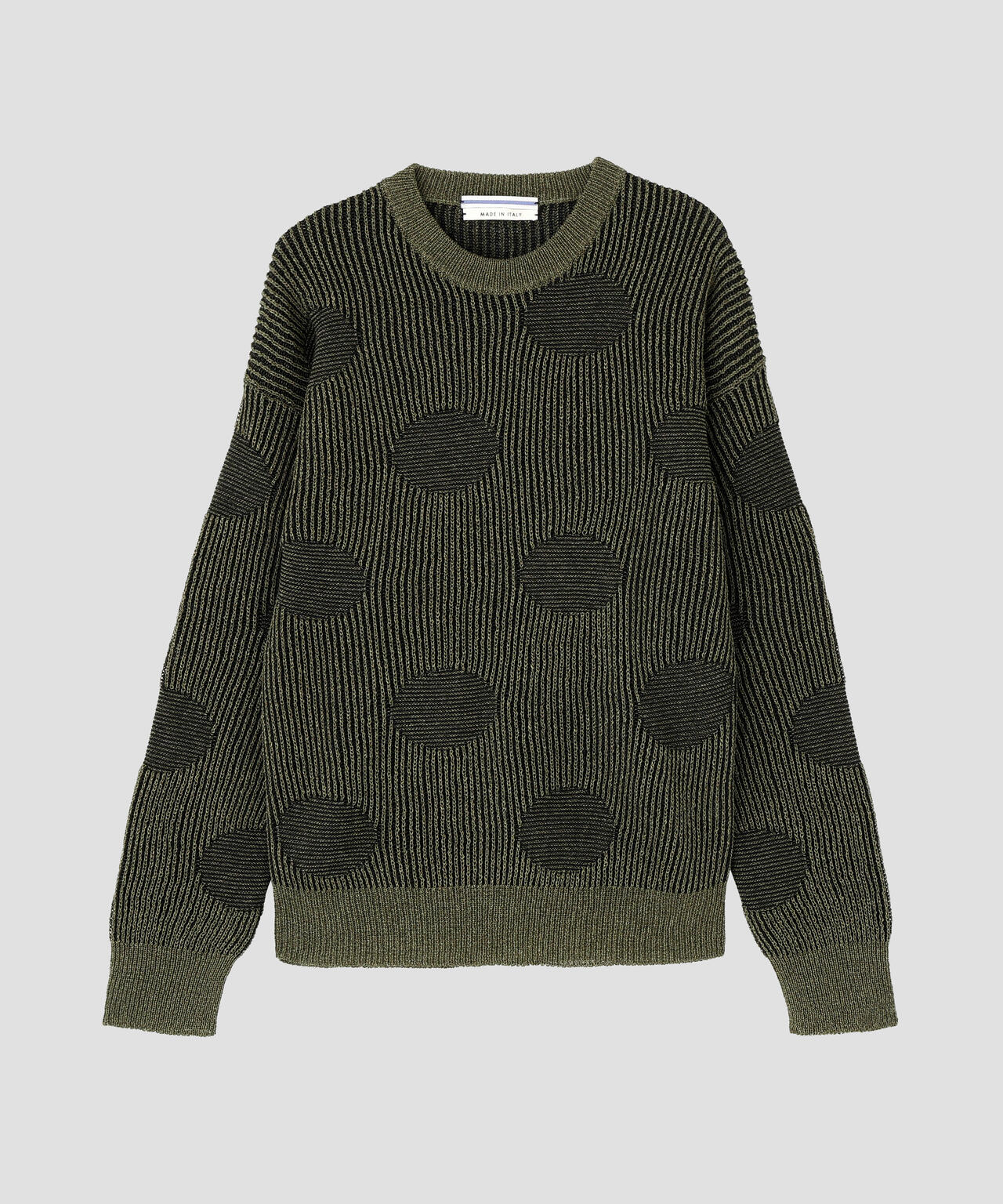Cristaseya / RIBBED POLKA DOTS WASHI PAPER SWEATER