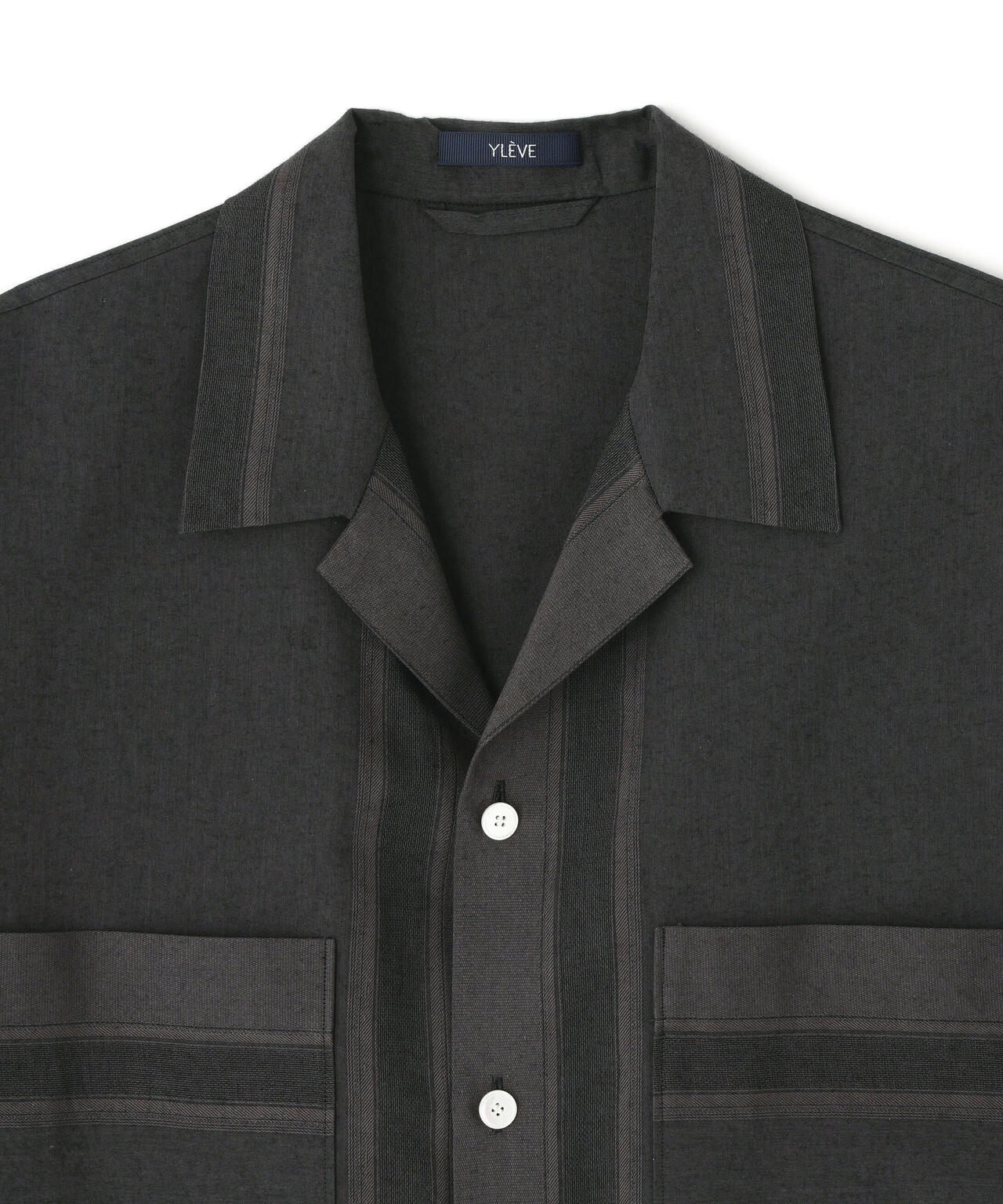 YLEVE / DOBBY STRIPE CHAMBRAY SHIRT