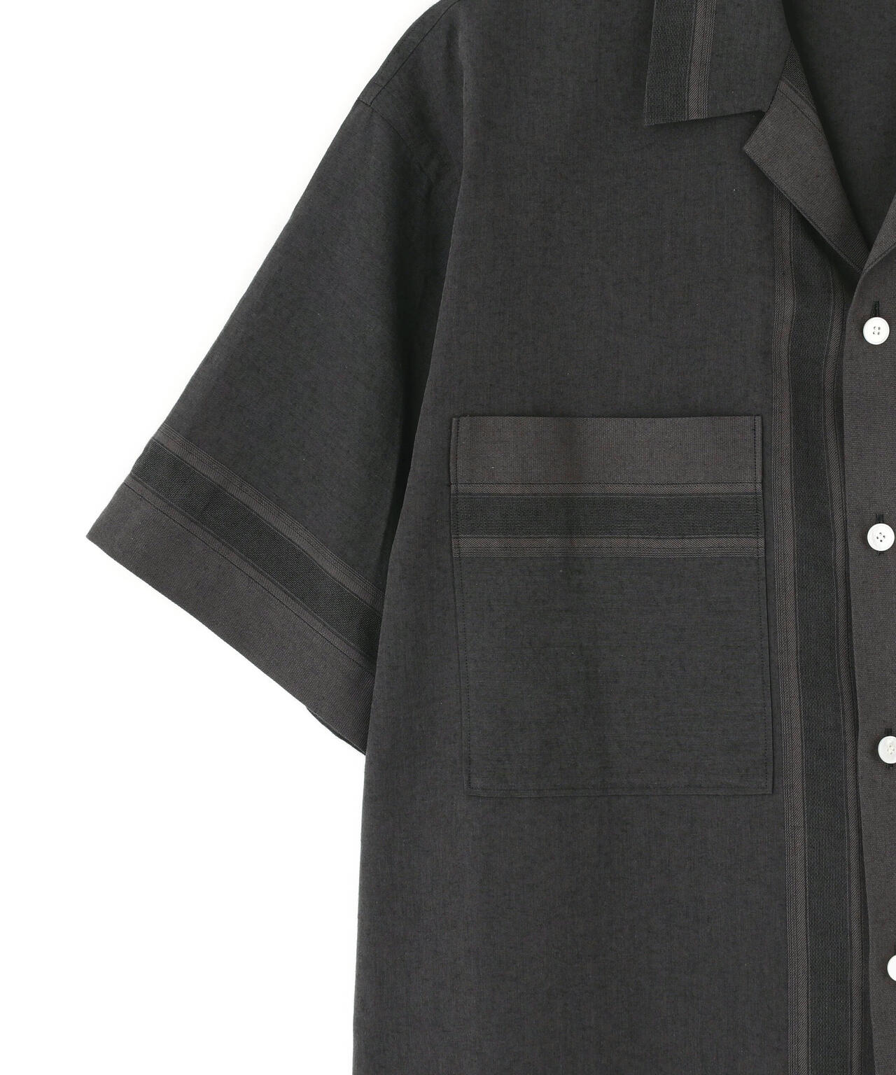 YLEVE / DOBBY STRIPE CHAMBRAY SHIRT