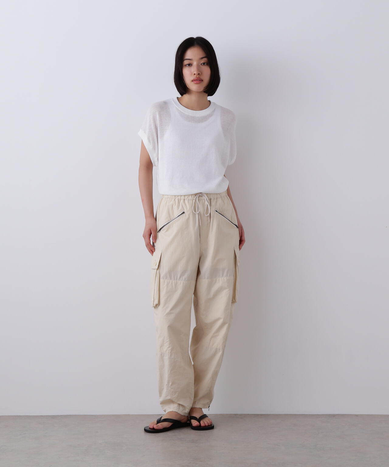YLEVE / HIGH DENSITY TYPEWRITER COTTON CARGO PANTS