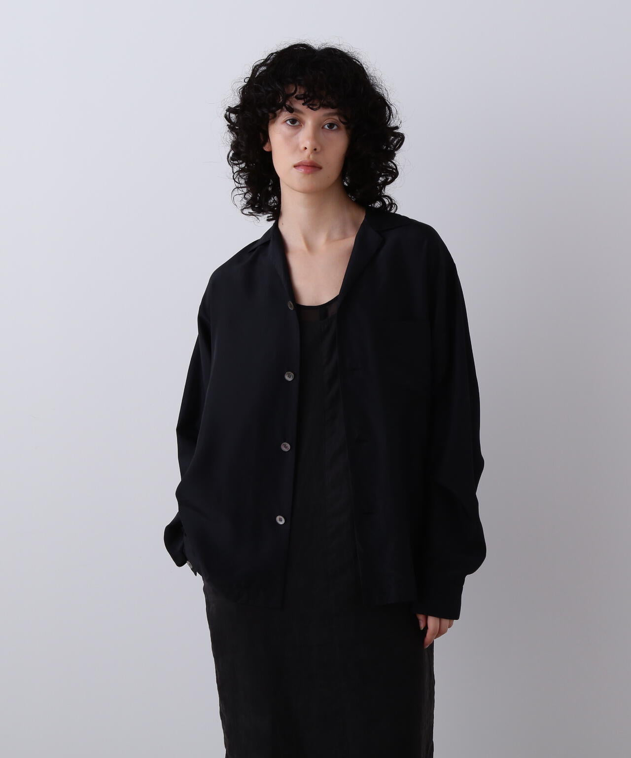 YLEVE / SILK HABUTAE PAJAMA SHIRT