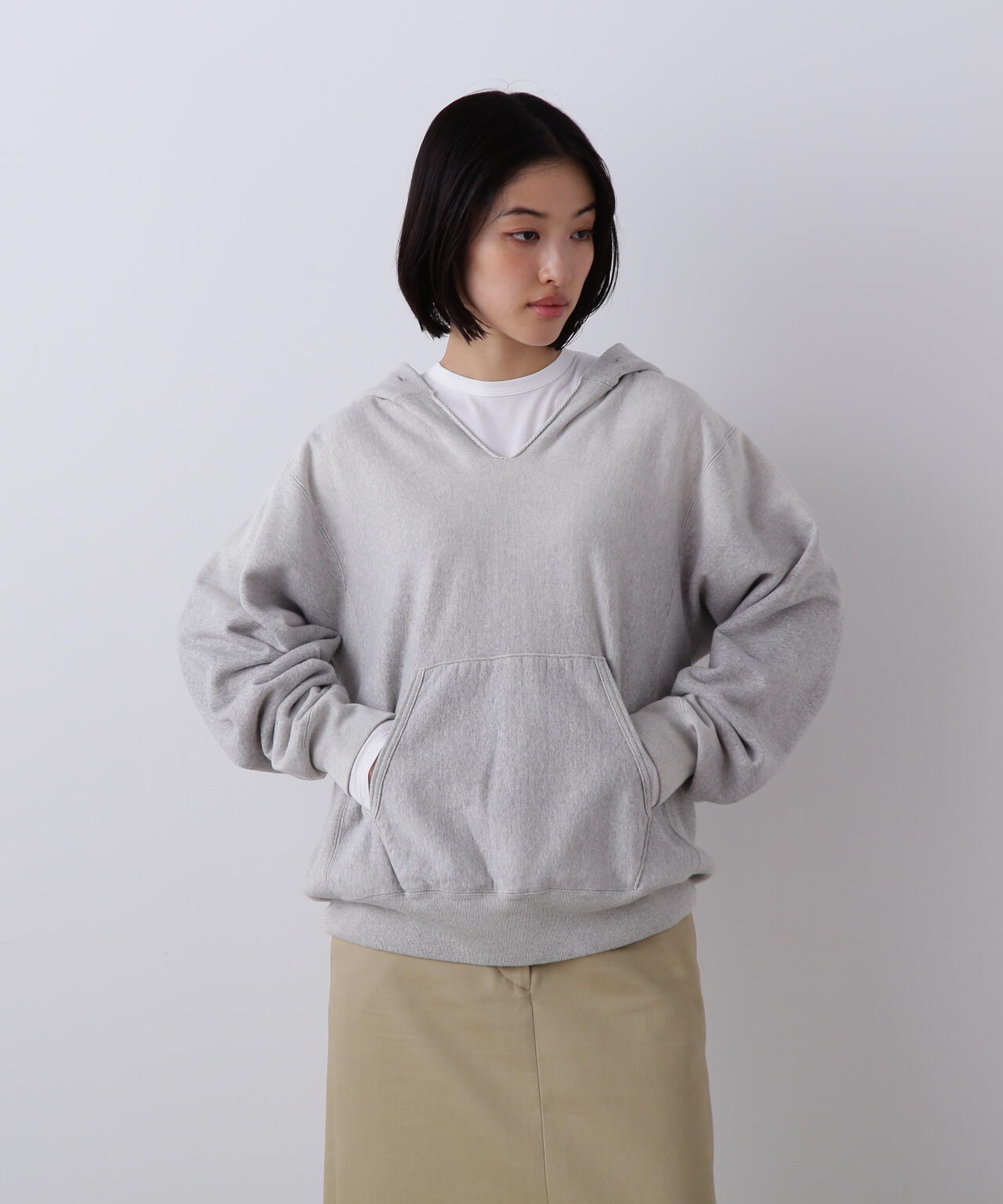YLEVE / ORGANIC COTTON SUN FADED SWEAT HOODIE
