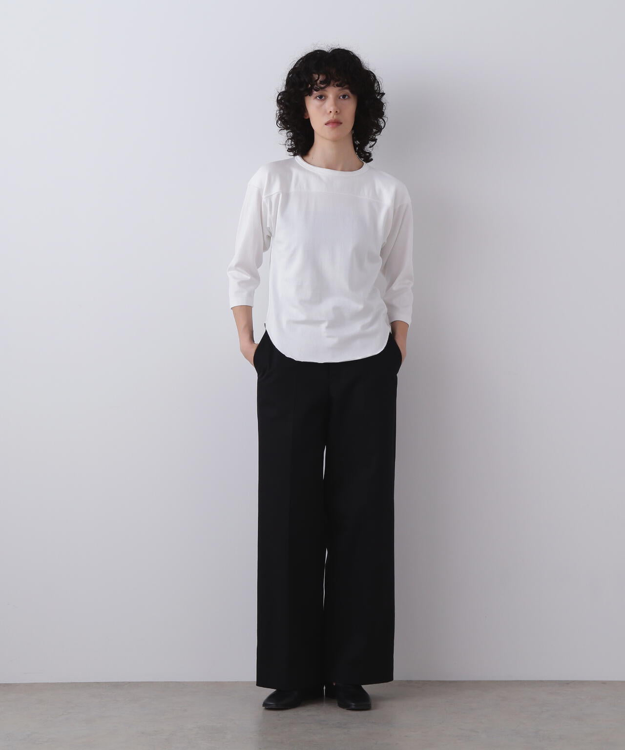 YLEVE / COTTON RAYON PIGMENT DYE FOOTBALL PULLOVER