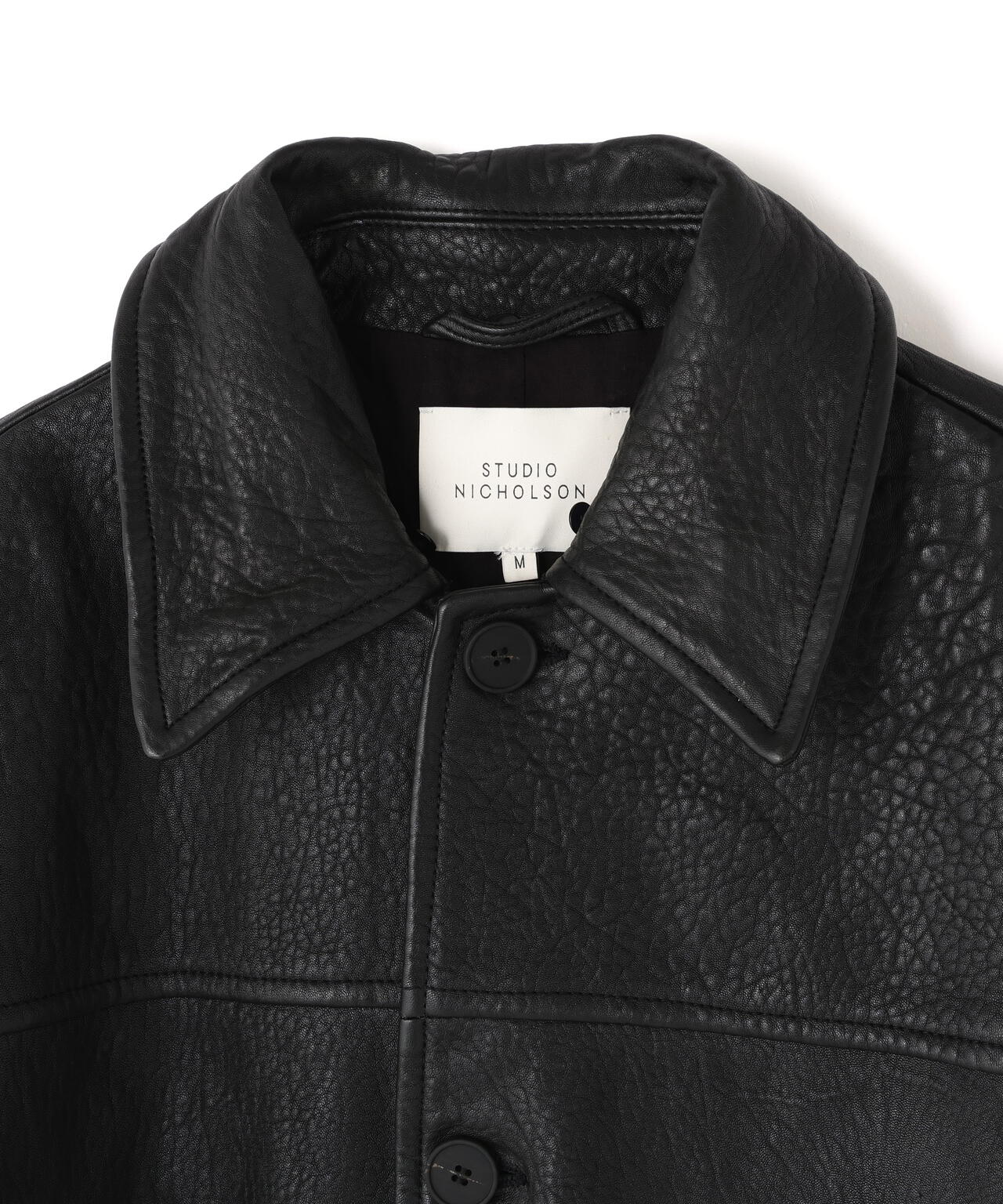 STUDIO NICHOLSON / SHEARLING COLLAR JACKET