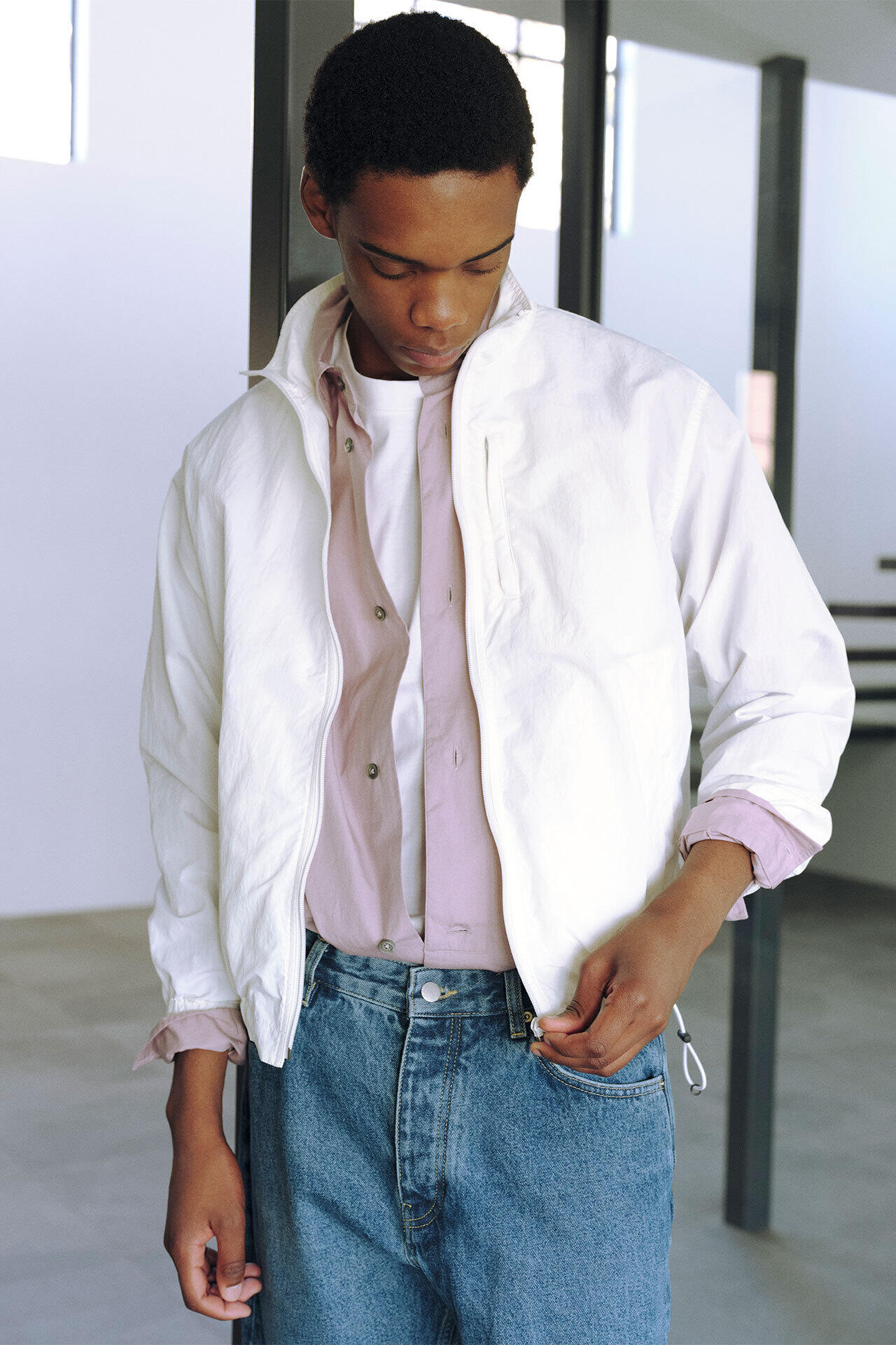 Y / RECYCLE NYLON MIX TAFFETA BZ