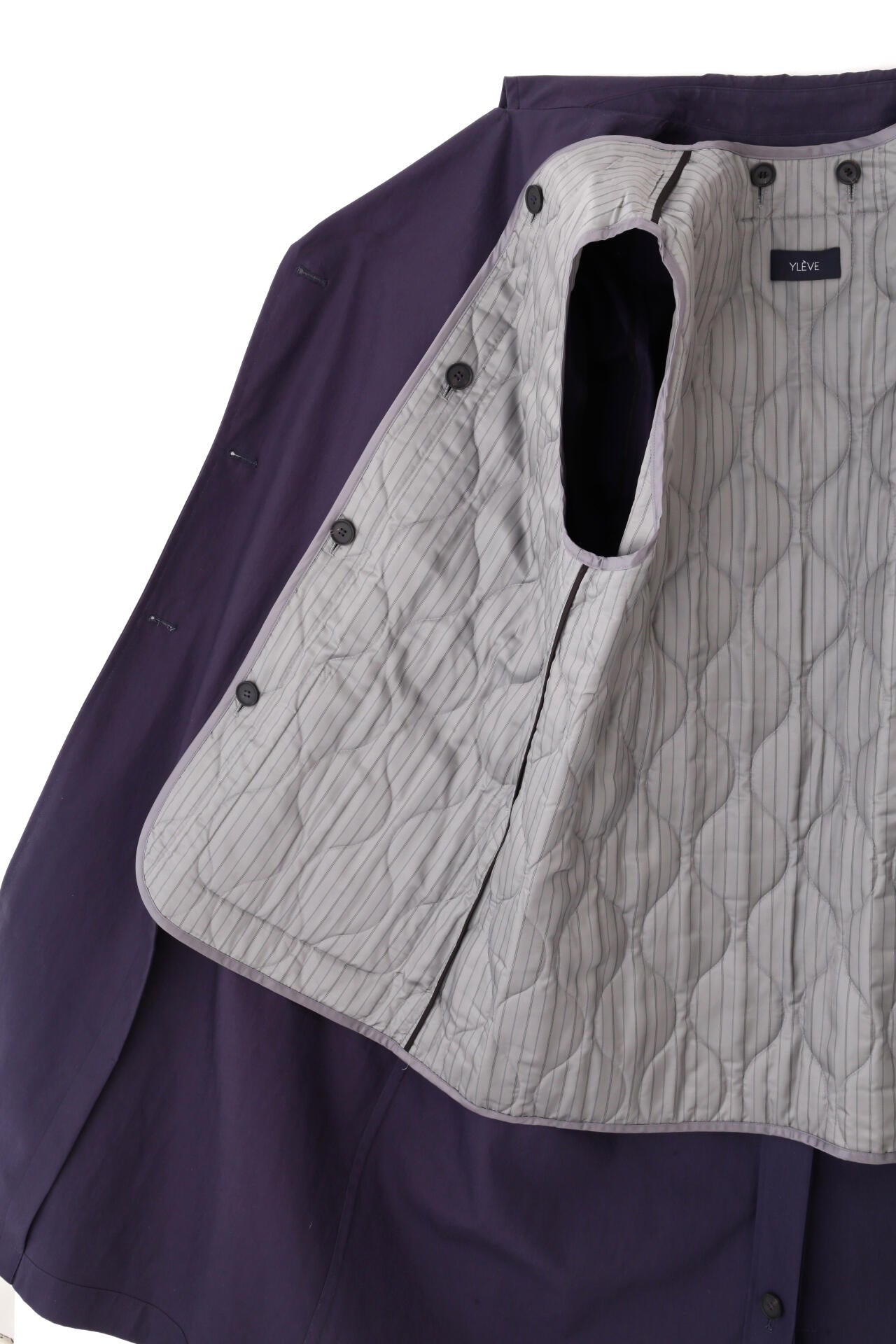 YLEVE / HIGHDENSITY COTTON BROAD LINER COAT