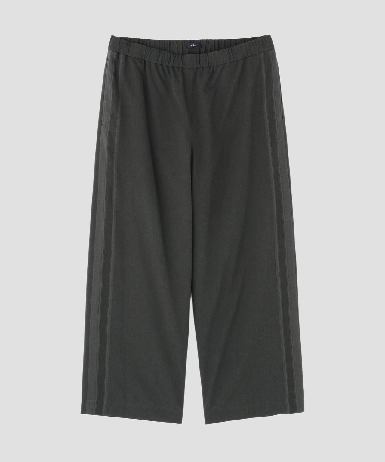 YLEVE / DOBBY STRIPE CHAMBRAY EASY TROUSERS
