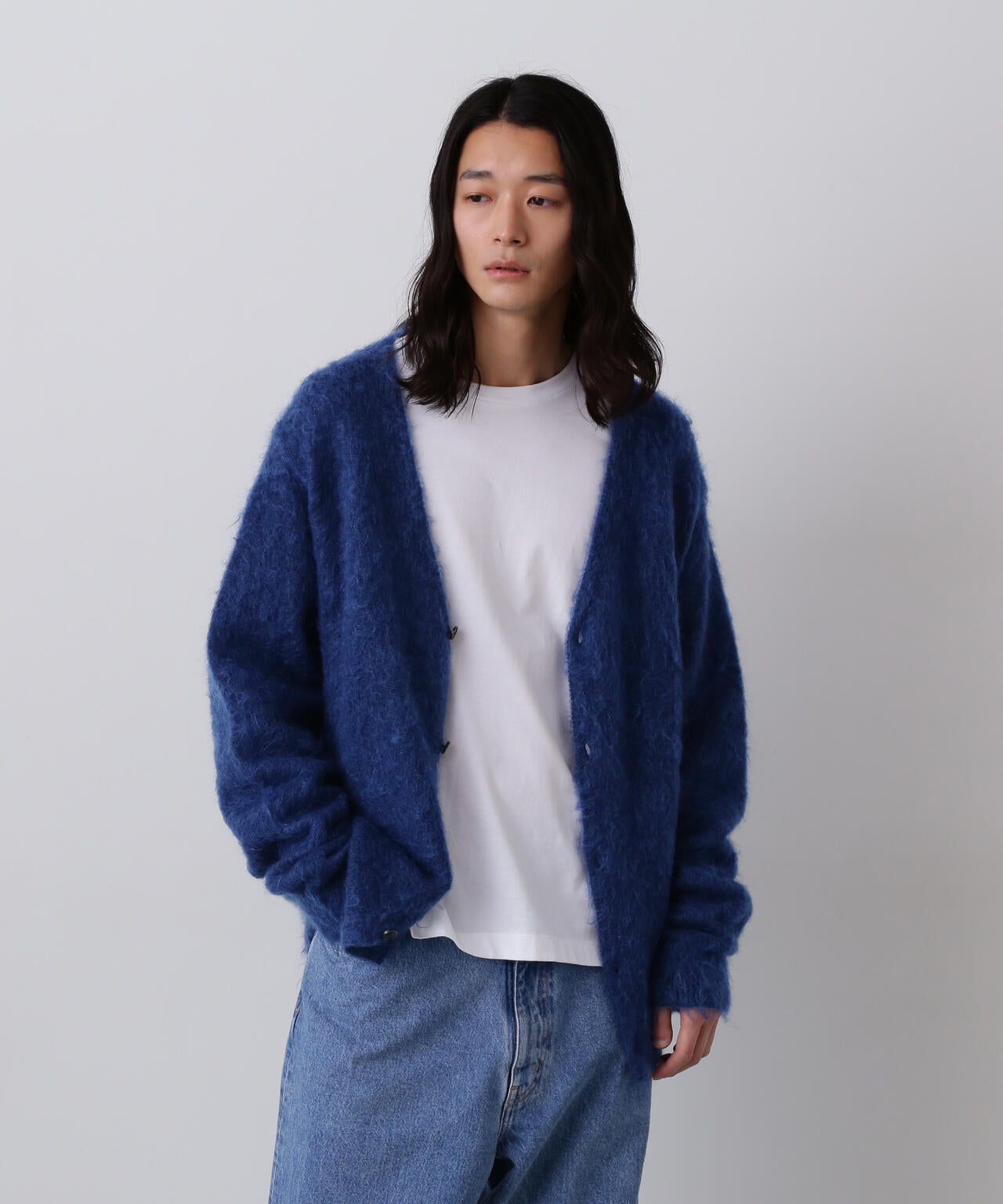 YLEVE / MOHAIR NAPPING KNIT CARDIGAN